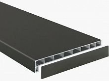 Подоконник Серый матовый CLEAN TOUCH Moeller (Меллер) LD-40 пластиковый 