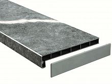 Подоконник Серый топаз глянцевый Moeller (Меллер) LD-40 пластиковый 